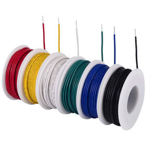 Kit de fils en silicone flexibles 22AWG, 6 couleurs, fils électriques en cuivre étamé haute température pour électronique DIY, 6 rouleaux/boîte - Product Image 2