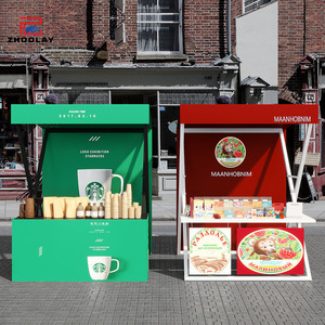 Étal de vente ambulante mobile pour zone panoramique extérieure, marché de matin, <span class=keywords><strong>grand</strong></span> événement, kiosque traditionnel - Product Image 4