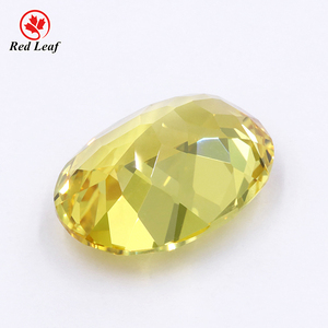 Redleaf đồ trang sức czochralski hình bầu dục cắt đá quý mỗi Carat giá màu vàng phòng thí nghiệm phát triển tổng hợp Ruby - Product Image 4