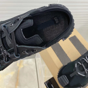 Zapatos deportivos informales para hombre, zapatos bajos con cordones, zapatillas deportivas negras a la moda, suela de goma, zapatos duraderos para exteriores - Product Image 3
