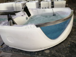 Baignoire d'hydrothérapie de spa pour adultes, style japonais, avec oreiller, jupe à trois côtés, massage, balcon, hot tube, spa pour l'extérieur, fête - Product Image 5