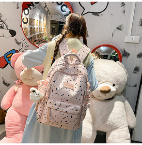 Girl L Capacity High Junior Primary <b>School</b> Students New Model <b>Backpack</b> Both Shoulders Lightweight <b>School</b> Bag - Product Image 2