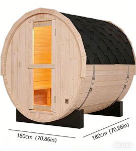 Disfrute de la Relajación con Calidad de Spa <span class=keywords><strong>en</strong></span> <span class=keywords><strong>Casa</strong></span>: Cabina de <span class=keywords><strong>Sauna</strong></span> Seca de Cedro para 4 Personas con Infrarrojos y Ducha para Exteriores - Product Image 2