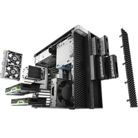 Station de travail graphique Precision 7820 Tower pour designers, ordinateur de bureau avec 16 Go de mémoire, options 64 Go et 8 Go, serveur GPU