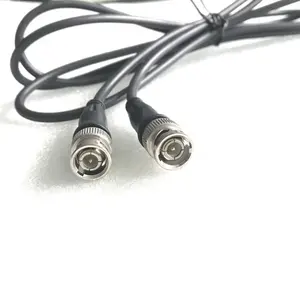 Câble Standard Q9 mâle à mâle à sertir droit, connecteur BNC à BNC, câble vidéo à Double tête, caméra HD, moniteur, ligne CCTV, 3M