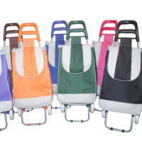 Sacs de courses réutilisables miniatures bon marché, chariot de courses pliable, chariot de courses pliable, chariot de courses pliable pour épicerie