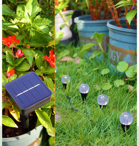 Nuovo Design all'ingrosso decorazioni natalizie 10/15/20/30 palline impermeabili lampada fata luce solare a bolle per il percorso del Patio - Product Image 5