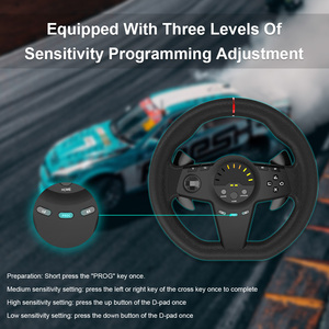 <span class=keywords><strong>Volante</strong></span> de carreras giratorio para juegos con Pedal de Audio para Nintendo Switch x-box PS3 <span class=keywords><strong>PS4</strong></span> PC <span class=keywords><strong>Volante</strong></span> Juego de carreras de coches Sensación real - Product Image 5