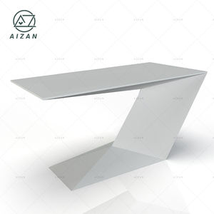 Bureau blanc moderne table de bureau de gestionnaire en forme de Z design moderne à vendre - Product Image 3