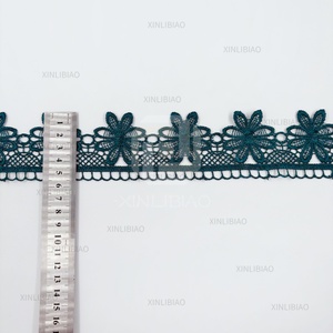 ลูกไม้โพลีเอสเตอร์ 20 สีพร้อมส่ง, ลูกไม้ปักลาย, ลูกไม้สำหรับปลายแขนเสื้อและชายเสื้อ ขายส่ง - Product Image 2