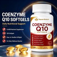 Gélules de Coenzyme Q10 Extra Fortes Sans Noix, Marque Privée OEM, 60/120 Unités, pour l'Énergie Cellulaire