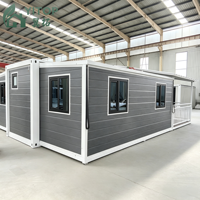 Mini-maison conteneur préfabriquée pliable de 20 pieds, bureau sécurisé, hôtel préfabriqué, maisons mobiles mondiales