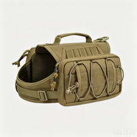 Harnais tactique pour chien en alliage, gilet de sécurité personnalisé avec poignée de circulation, sacs durables et réglables pour l'entraînement et le travail en extérieur des animaux de compagnie