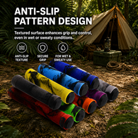 Poignées MOTSUV BMX MTB antidérapantes, absorbant les chocs, anti-poussière, mélange de deux couleurs, 21 22,2 mm, accessoires universels pour vélo