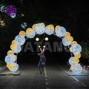 LED Arch Motif <b>Light</b> Waterproof Outdoor Christmas Archway Tunnel Decoration Walk Through Photo Prop Event Lighting - Product Image 2