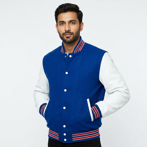 <b>Men's</b> High Street Varsity Letterman Jacket Custom High-Quality Embroidery Logo College Baseball Jacket For <b>Men</b> - Product Image 1
