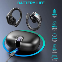 Meilleures ventes : Écouteurs Bluetooth sportifs BX29 TWS avec crochet d'oreille, certifiés CE FCC Rohs UKCA, étanches et sans fil, intra-auriculaires