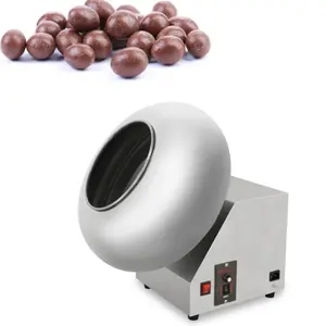 SY-300A 360 derajat mesin pelapis permen cokelat/mesin pembuat kacang gula makanan ringan untuk dijual