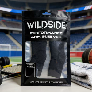 Custom Printed Black Waterproof Three Side Seal Zipper Pouch-Reusable Bag for clothing accessories <b>packaging</b> with window - Product Image 4