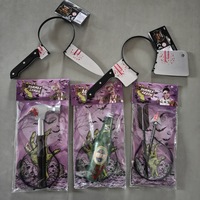 Halloween cuisine couteau hache bouteille de vin Cosplay bandeau horreur fête décorations pour la Toussaint