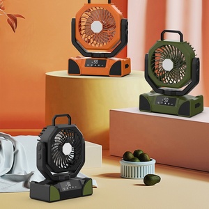 Nouveauté 2025 : Ventilateur de <span class=keywords><strong>camping</strong></span> portable à écran tactile avec lanterne LED, ventilateur USB rechargeable 10000 mAh, ventilateur silencieux avec crochet de suspension - Product Image 3