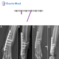 Plaque TPLO en titane médical pour implants orthopédiques vétérinaires, système de fixation pour réparation du ligament croisé du chien avec scie TPLO