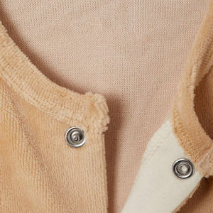 Bamboe katoenen baby velours romper biologische baby footie op maat gemaakte newborn onesie jumpsuit thermische baby slaappak babykleding - Product Image 5