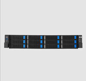 Système de serveur barebone à grande capacité de stockage RS720-E12-RS12U avec 12 baies (4 baies SATA/SAS + 8 baies SATA/SAS/NVME) et 2 alimentations 2700W PSY - Product Image 1