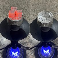 Charbon à chicha jetable ultra fin en bambou pré-coupé avec trous, vente en gros d'usine, pipe à eau