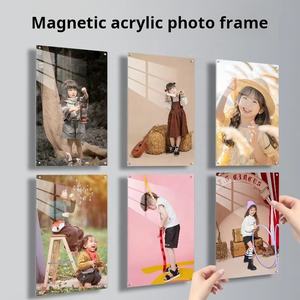 Cadre Photo Acrylique A4 de Style Moderne Présentoir d'Affiche à Suspension Murale Magnétique pour Publicité en Ascenseur - Product Image 3