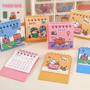 Mini Flip Over Pocket Kalender Cartoon Maandelijkse Planner Desktop 2023 Kalender 404