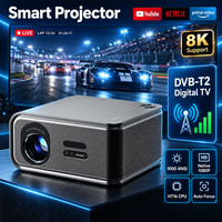 Projecteur de télévision numérique DVB-T2 4K Full HD 1000 Ansi Lumens Smart WiFi avec autofocus vidéo, équipement de présentation