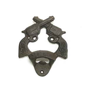 Ouvre-bouteille mural en forme de <span class=keywords><strong>pistolet</strong></span>, 1 pièce, accessoire en fonte - Product Image 1