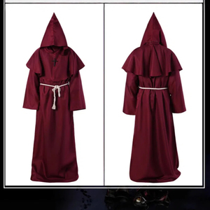 Túnica de Monje Medieval para Halloween, Capa de <span class=keywords><strong>Fraile</strong></span> o Sacerdote para Adultos, Disfraz de Mago para Fiesta de Halloween, Escape Room, Evento de Cosplay - Product Image 2