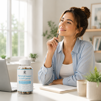 Capsules de Marque Blanche Ashwagandha, Rhodiola Rosea et Vitamine B5 - Soutien des Horsiers, Aide au Sommeil, Soulagement du Stress, Compléments Alimentaires à Base de Plantes