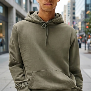 Sweat à capuche léger et respirant pour homme en polyester/coton, brodé, avec poche, idéal pour la gym, le fitness, la musculation, la course à pied, séchage rapide - Product Image 4