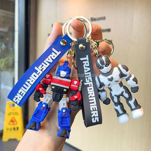 3D American Movies Optimus Primes personaje llavero suave PVC goma Bumblebeed llavero - Product Image 2