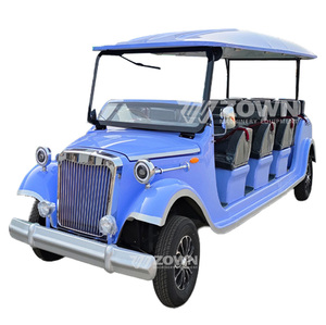 Voiture électrique vintage personnalisée, berline classique rétro avec sièges en cuir pour usage commercial - Product Image 1