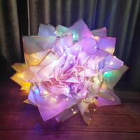 Festival de Noël cadeau personnalisé papier d'emballage à double porte pour boîte d'emballage de fleurs