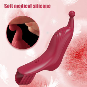 Vente en gros Manchon vibrant en silicone pour doigt Point G massage Manchon vibromasseur sexuel pour couple lesbien - Product Image 3