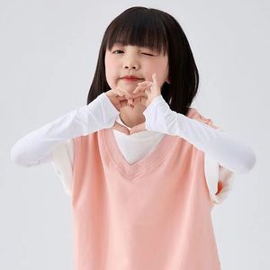 Manches de protection solaire Zixi pour enfants, filles, manches respirantes anti-UV, manches d'été en soie glacée - Product Image 1