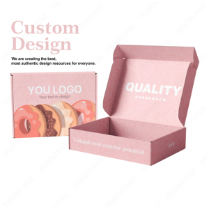 Cajas de embalaje de papel plegable de grado alimenticio ecológico con logotipo de diseño de impresión personalizado para comida, pastel, galletas, pan, repostería, mochinut, donut, macarrón - Product Image 2