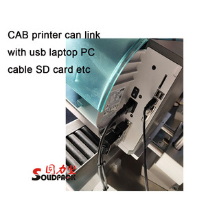 Étiqueteuse plate de surface supérieure de sacs à provisions de pot de bouteille de boîte Solidpack avec le système d'impression d'étiquettes - Product Image 2