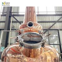 Usine 1000L Cuivre Acier Inoxydable Distillation Toujours Chaudière Colonne Nouveau Whisky Faisant La Machine Usage Domestique Distillation D'alcool