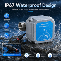 Compteur de débit d'eau intelligent Wifi de haute qualité Tuya Zigbee Vanne d'eau automatique pour système domestique et de jardin