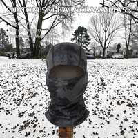 Masque de ski en polaire à rayures personnalisé en gros, masque thermique à impression intégrale, personnalisé selon vos spécifications