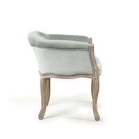 Chaise de loisirs de salon en velours gris doux, vente d'usine en chine
