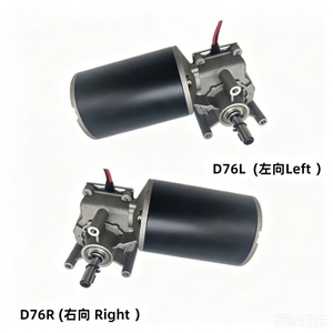 D63mm D76mm 120W-180W 12v/24 Vol D59 D63 D76 Dc <b>Worm</b> Gear Motor Customizable Speed & Torque for Industrial Applications - Product Image 4