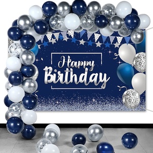 HAWIN <span class=keywords><strong>Kit</strong></span> de ballons d'<span class=keywords><strong>anniversaire</strong></span> bleu marine, <span class=keywords><strong>Kit</strong></span> d'arche, bannière de fond joyeux <span class=keywords><strong>anniversaire</strong></span>, fournitures de décoration de fête d'<span class=keywords><strong>anniversaire</strong></span> pour garçons et filles - Product Image 5