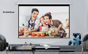Projecteur CHEERLUX Full HD Android 9.0 avec 4000 lumens, projecteur intelligent prenant en charge <span class=keywords><strong>Youtube</strong></span>, zoom 4D Keystone - Product Image 5